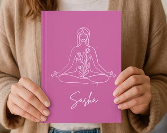 Personlig yogadagbok Självvårdspresent Yogainstruktörspresent Mindfulness-planerare Anpassad present till yogaälskare Yogaplanerare Wellness-anteckningsbok