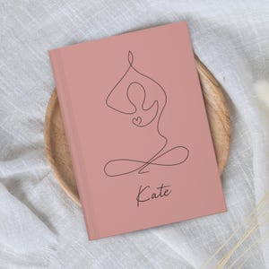 Personalized Yoga Journal Self Care Gift Yoga Instructor Gift Mindfulness Planner Custom Gift For Yoga Lover Yoga Planner Wellness Notebook image 7
