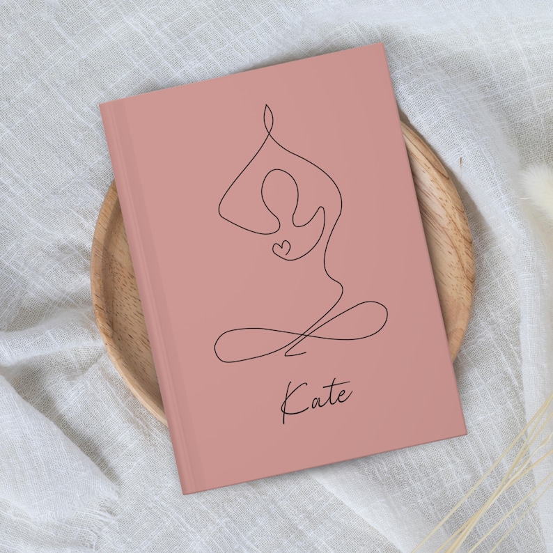 Personalized Yoga Journal Self Care Gift Yoga Instructor Gift Mindfulness Planner Custom Gift For Yoga Lover Yoga Planner Wellness Notebook image 7