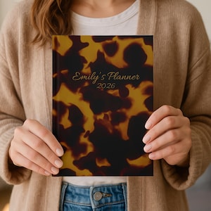 2026 Planner Tortoise Shell Journal Personalized Journal Selfcare Diary For Gratitude Productivity Journal