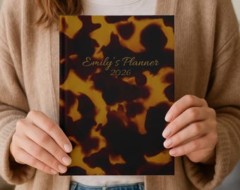 2026 Planner Tortoise Shell Journal Personalized Journal Selfcare Diary For Gratitude Productivity Journal