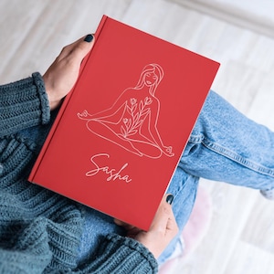 Personalized Yoga Journal Self Care Gift Yoga Instructor Gift Mindfulness Planner Custom Gift For Yoga Lover Yoga Planner Wellness Notebook
