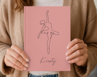 Personalized Ballet Journal Dance Teacher Notebook Ballet Instructor Gift Ballet Planner Custom Gift For Ballet Dancer