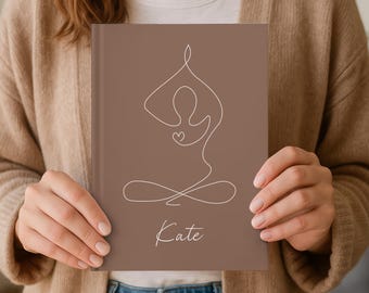 Personalized Yoga Journal Self Care Gift Yoga Instructor Gift Mindfulness Planner Custom Gift For Yoga Lover Yoga Planner Wellness Notebook