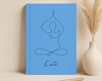 Personalized Yoga Journal Self Care Gift Yoga Instructor Gift Mindfulness Planner Custom Gift For Yoga Lover Yoga Planner Wellness Notebook