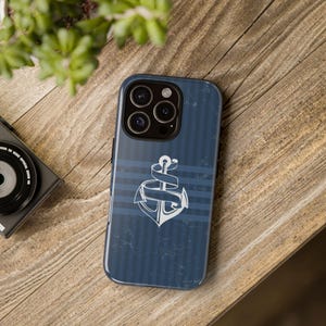 Fisherman Aesthetic iPhone Case Sailor Fisherman Phone Case Tough Case for iPhone 13/14/15/16 Trendy Coastal Nautical Design Phone Cover