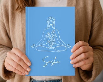 Personlig yogadagbok Självvårdspresent Yogainstruktörspresent Mindfulness-planerare Anpassad present till yogaälskare Yogaplanerare Wellness-anteckningsbok