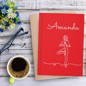 Personalized Yoga Journal Self Care Gift Yoga Instructor Gift Mindfulness Planner Custom Gift For Yoga Lover Yoga Planner Wellness Notebook