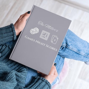 Personalized Family Game Night Score Book Custom Name Game Night Gifts Card & Board Game Score Keeper Board Game Lover Game Night Gift