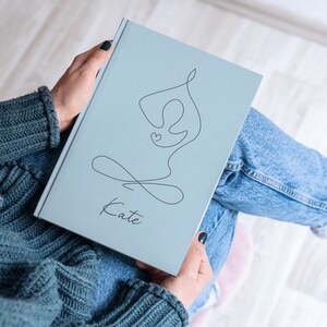 Personalized Yoga Journal Self Care Gift Yoga Instructor Gift Mindfulness Planner Custom Gift For Yoga Lover Yoga Planner Wellness Notebook
