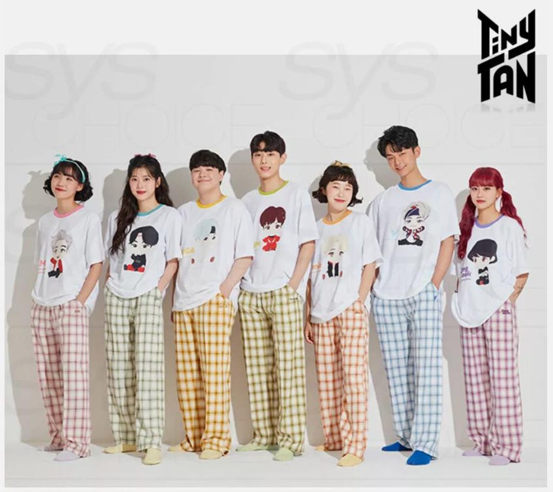 BTS Tiny Tan Pajamas - Etsy