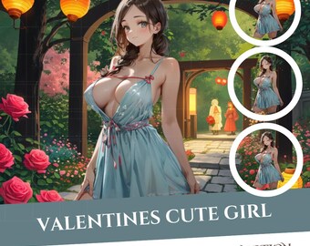 Valentines Girl PNGTuber Model (Instant Download)