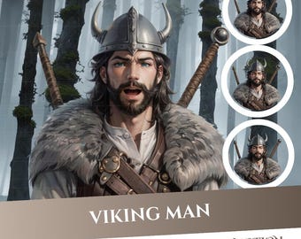 PNGTuber Vikingo Pngtuber Masculino Png Tuber Masculino Personalizado Png Tuber Vtuber Niño Personalizado Pngtuber Modelo Masculino Pngtuber Hombre Veadotube Modelo Mini Vtuber