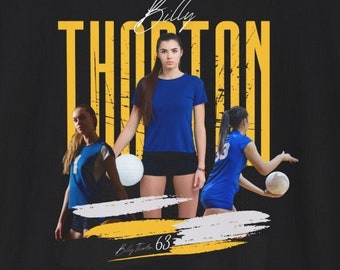 T-shirt personnalisé d’athlète étudiant, chemise de fan, tee-shirt personnalisé