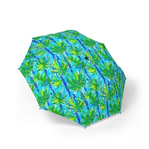 Palm Coast Semi-Automatic Foldable Umbrella, Stylish Umbrella, Custom Umbrella, Compact Umbrella, Travel Umbrella, Foldable Umbrella