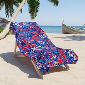 Liberty Garden Towel, Towel, Beach Towel, Pool Towel, Swim Towel, USA Flag Beach Towel, Patriotic Beach Towel, Summer Gift, 4th of July