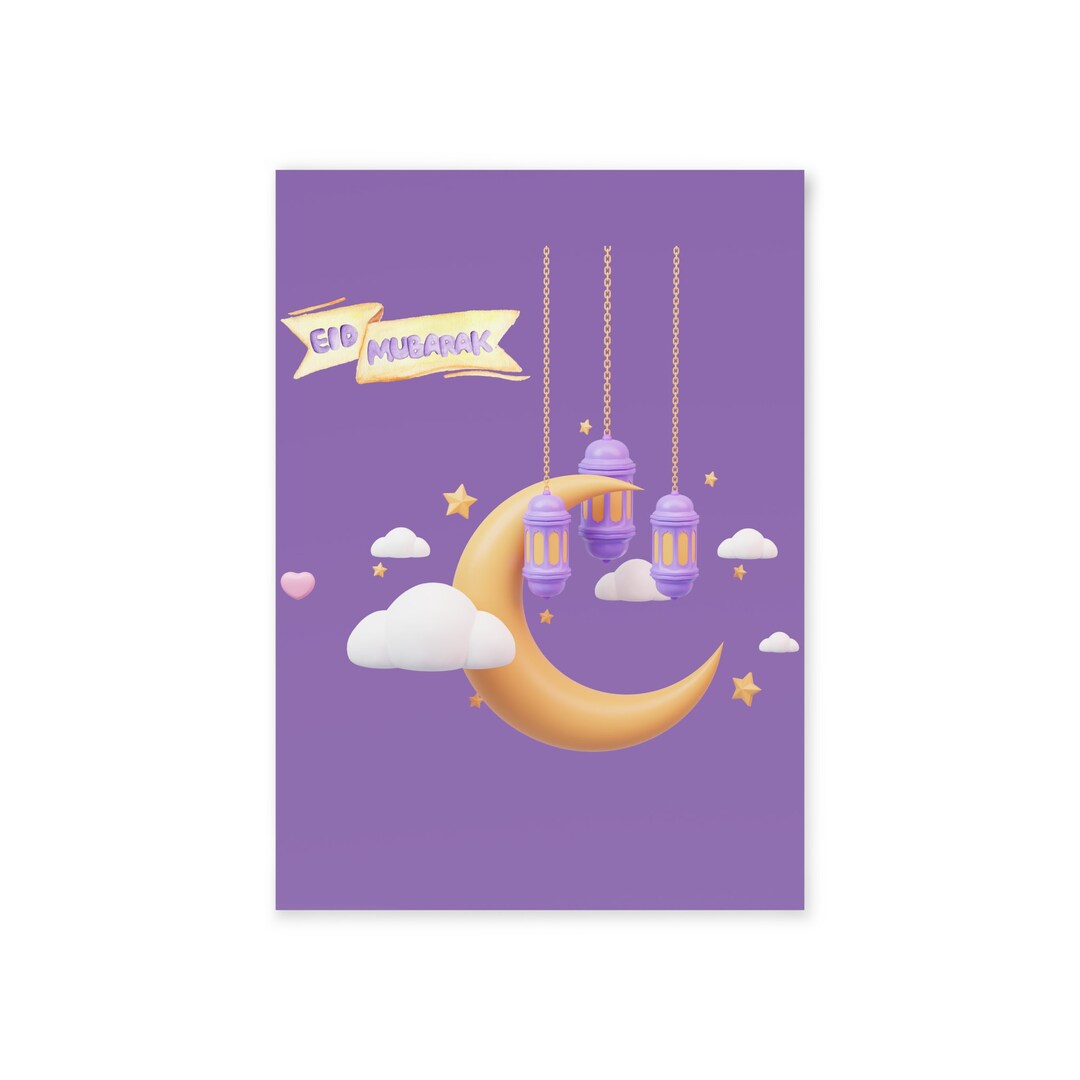 Postcard Eid Postcard Oath Eid Poison Gift for Eid Eid Decor Ramadan