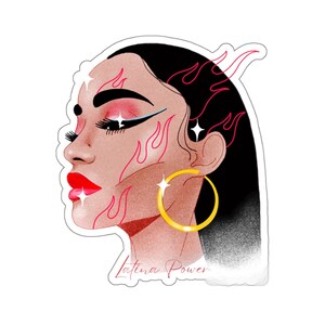 Stickers | Latina Stickers | Latino Stickers | Afro Latina Art | Latina Power | Latino Power | Latina | Latino | Latina empowerment