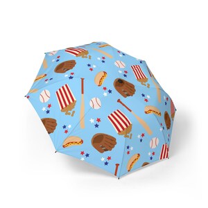 Game Day Semi-Automatic Foldable Umbrella, Stylish Umbrella, Custom Umbrella, Compact Umbrella, Travel Umbrella, Foldable Umbrella