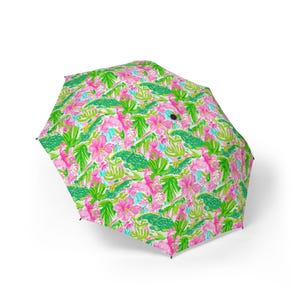 Swamp King Semi-Automatic Foldable Umbrella, Stylish Umbrella, Custom Umbrella, Compact Umbrella, Travel Umbrella, Foldable Umbrella
