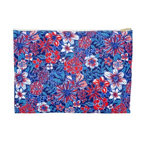 Pochette accessoire Liberty Garden, organisateur de maquillage, sac accessoire, sac cosmétique, sac de maquillage, sac de voyage, pochette drapeau américain, pochette USA