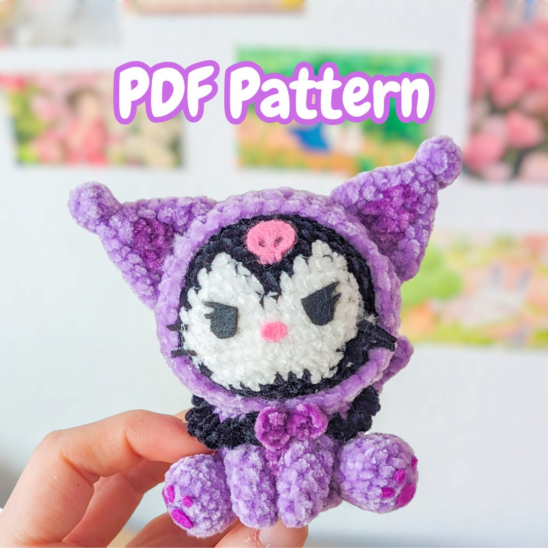 Kuromi Kitty Crochet PDF Pattern - Etsy