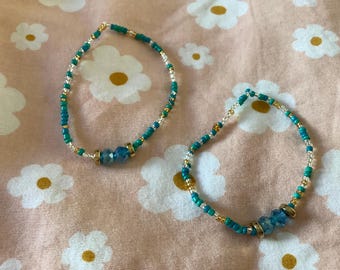 Turquoise Lotus Bracelet