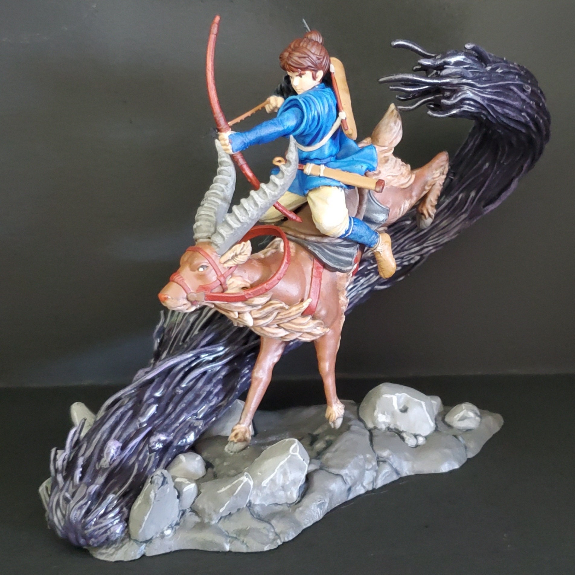 バ*ー様 Princess MONONOKE アシタカ フィギュア Princess Mononoke Yakkuru Ashitaka Figure Studio Ghibli