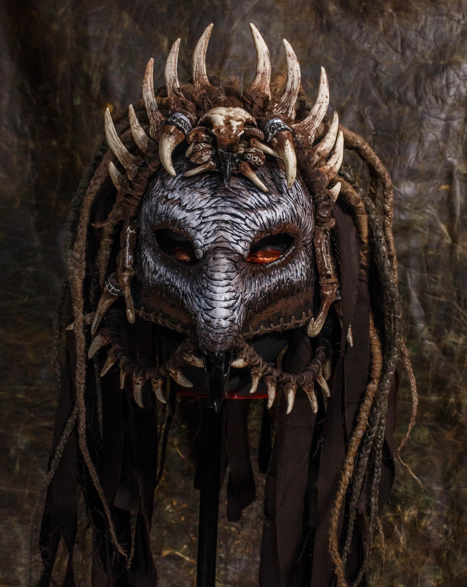 Handcrafted Owl Skull Mask