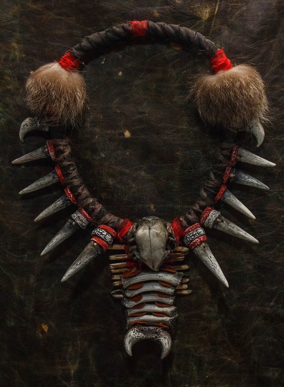 Shaman Costume Neck Jewelry | Perfect for LARP | Fantasy Post