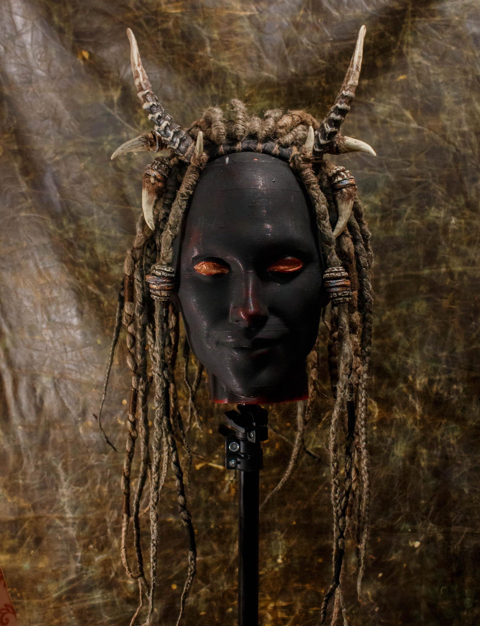 Demonic Goat Horn Headdress