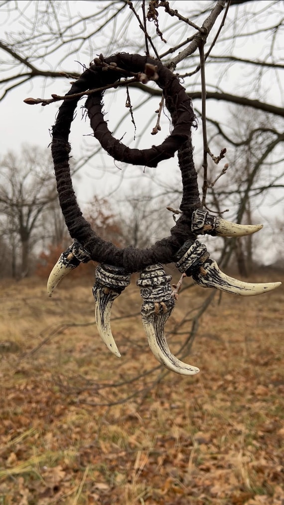 Tribal Fangs Necklace for Shaman Costume