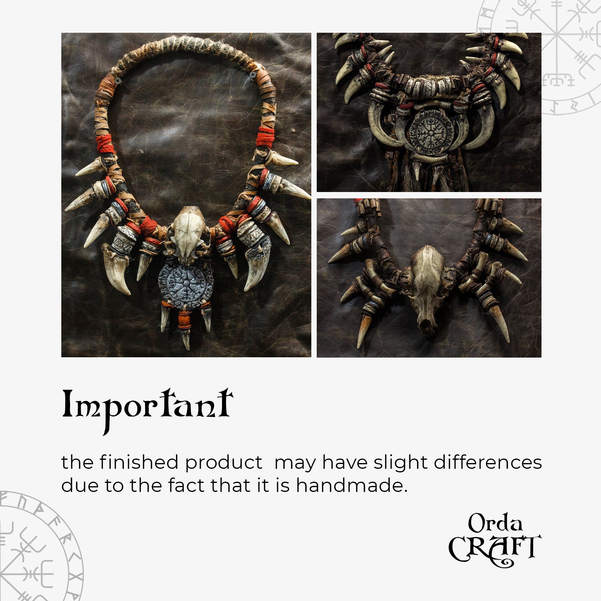 Shaman Costume Neck Jewelry | Perfect for LARP | Fantasy Post