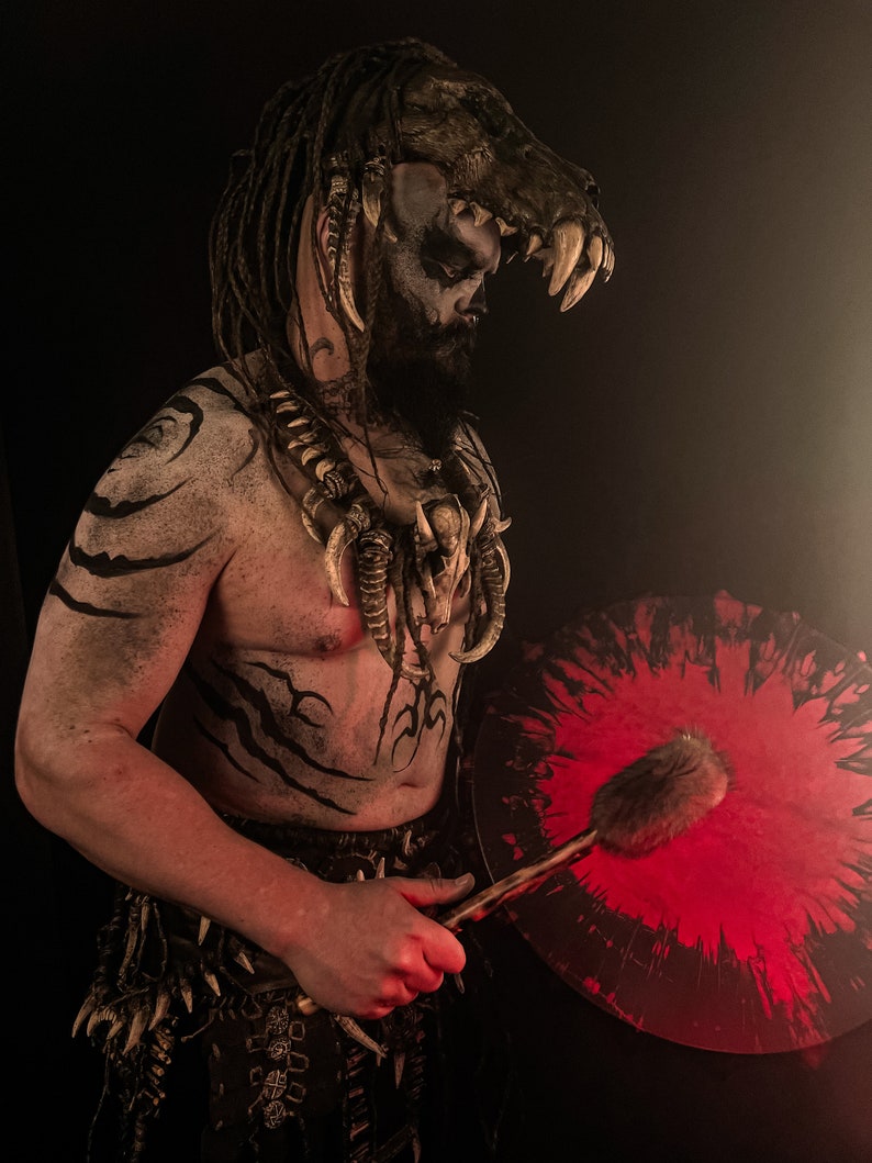 LARP Crafted Fantasy | Post-Apocalyptic Shaman's Handmade Neck Jewelry | Skull Foxes | Goat Horns | Bones