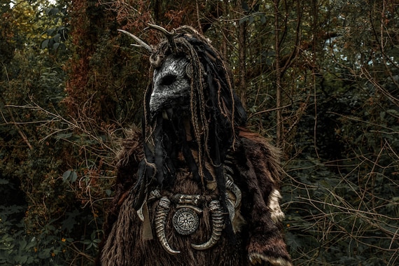 Shaman Costume Horns Head Adornment