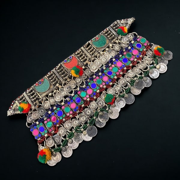 Handmade Afghani Vintage Coin Necklace