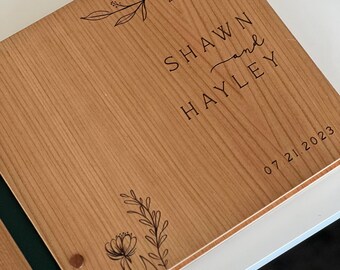 Verlobungsring Box, Triple Slots Holz Ring Box für Hochzeit Zeremonie, Double Slot Hochzeit Ring Box, Ringträger Box, Jahrestagsgeschenk