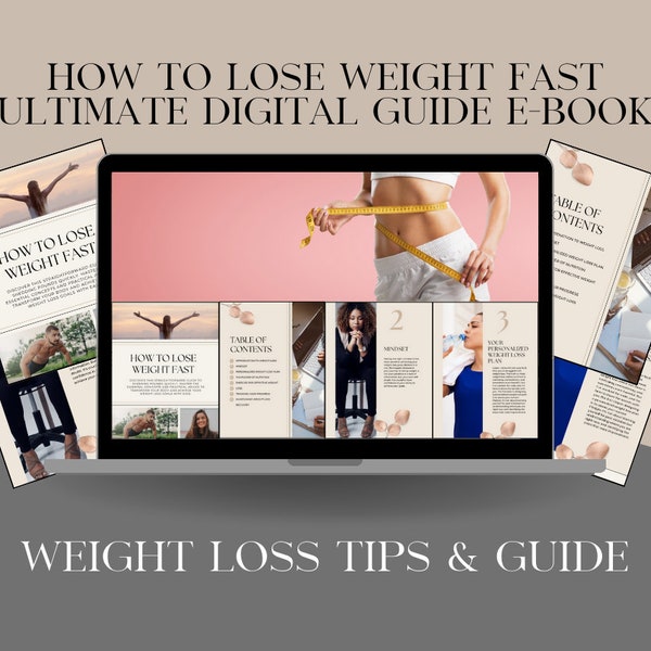 How to Lose Weight Fast Ultimate Digital Guide EBook | Slim Down Success 2024 New Years Resolution | Weight loss Tips & Guide