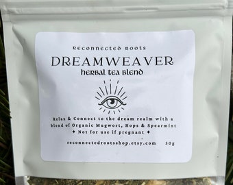 Dreamweaver Organic Tea ~ Mugwort tea ~ mugwort, spearmint, hops