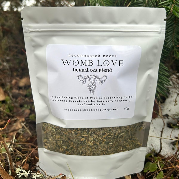 Womb Love Organic Herbal Tea ~ nettle, oat straw, red raspberry leaf, alfalfa