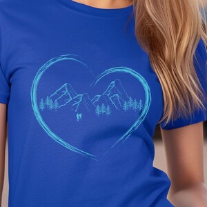 Wandern T-Shirt | Liebe Wandern T-Shirt | Outdoor-Grafik-T-Shirt | Geschenk für sie | Natur-Liebhaber-Geschenk | Berg T-Shirt | Backpacking T-Shirt