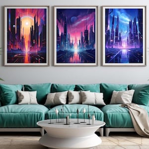 Abstract City Wall Art, Modern Urban Artwork, Cityscape Print, Contemporary Home Decor, Unique Office Art, Digital Wall art print