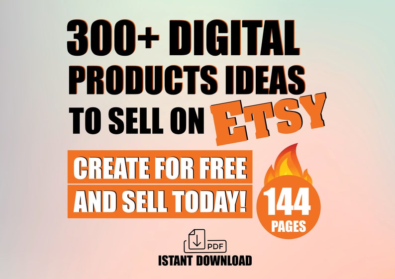 Passive Income , Digital Product Ideas, to Create and Sell on Etsy ...