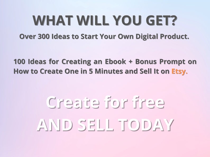 Passive Income , Digital Product Ideas, to Create and Sell on Etsy ...