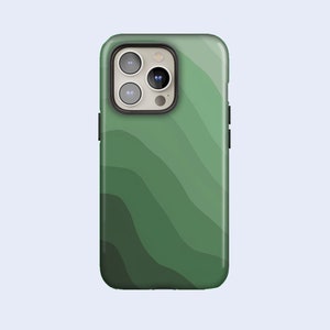 Terrain Map case Handyhülle Grüne Farbverlauf Cover TOUGH Cover für iPhone 16e, 15, 14, 13, 12, Google Pixel 9Pro XL, 8A, 7A, 6A, Samsung S25,