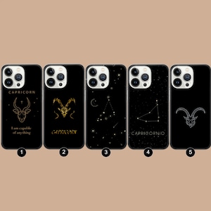 Capricorn zodiac Phone Case Aesthetic capricorn  Cover Tarot iphone 16 pro  iPhone 16 Pro, 15, 14, 13, 12, Google Pixel 9 Pro, 8, Samsung G