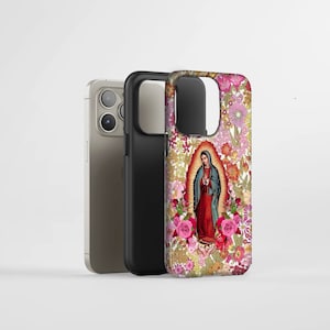 Jungfrau Maria Handytasche Jesus ästhetische Maria TOUGH Abdeckung für iPhone 16e, 15, 14, 13, 12, Google Pixel 9Pro XL, 8A, 7A, 6A, Samsung S25, S24 F