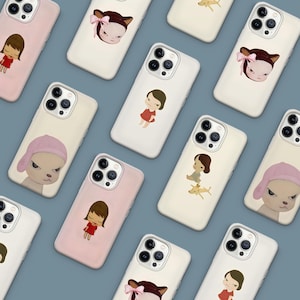 Etui na telefon Yoshitomo Nara, estetyczne etui iPhone 16e 15 14 13 12 11 Pro max, Plus, X, Samsung Galaxy S24 S23 S22 S20 Ultra, Pixel 9 8