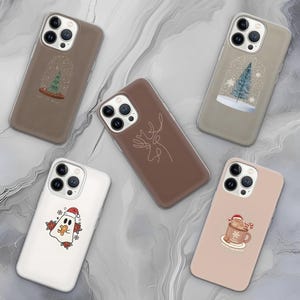 Christmas Phone Case Winter Cover for iPhone 16Pro, 15, 14, 13, 12, Samsung S25, S24, S23, S22, A16, A56, A36, A25, Pixel 9Pro, 8