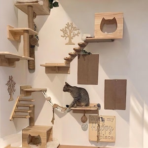 Cat wall shelves, cat shelves, cat climbing wall shelf, cat window perch, cat wall shelves, cat wall furniture, wooden cat scratcher,cat bed